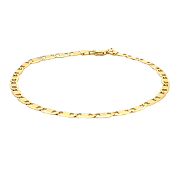 Pulsera De Oro Amarillo 18K Valentino Mateado