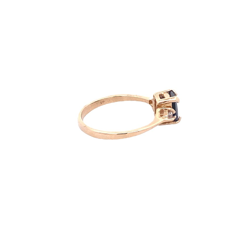 Anillo De Oro Amarillo 18K Trilogy Con Piedras