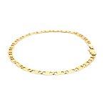 Pulsera De Oro Amarillo 18K Valentino Mateado