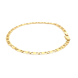 Pulsera De Oro Amarillo 18K Valentino Mateado