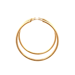 Aros De Oro Rosado 18K Tubulares Lisos