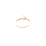 Anillo De Oro Amarillo 18K Solitario Con Piedra 