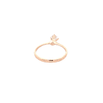 Anillo De Oro Amarillo 18K Solitario Con Piedra 