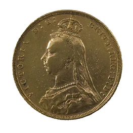 Moneda de Oro Sovereign del Reino Unido – Año 1890