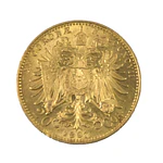 Moneda de Oro de 20 Corona de Austria-Hungría – Año 1897