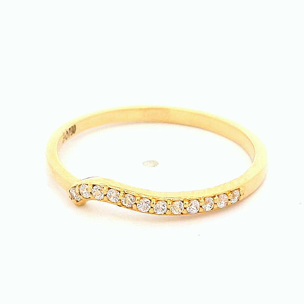 Anillo De Oro Amarillo 18K Cintillo 