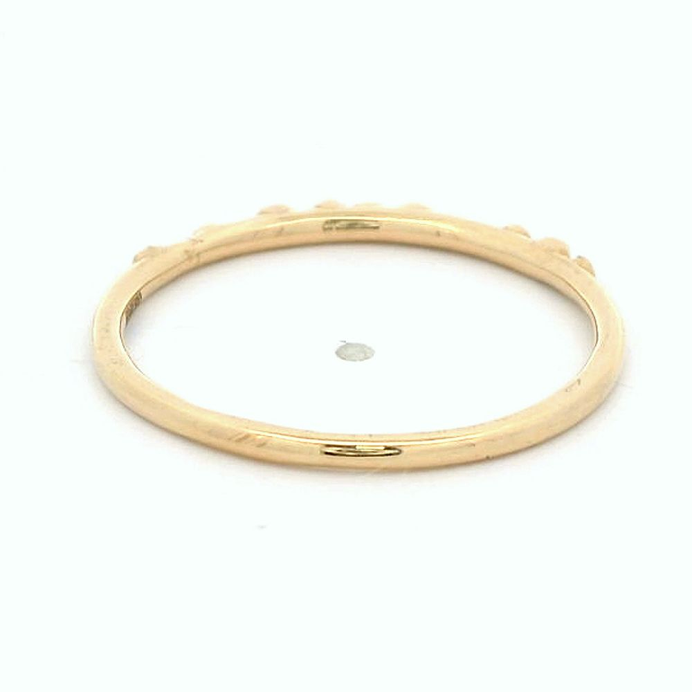 Anillo De Oro Amarillo 18K Cintillo 