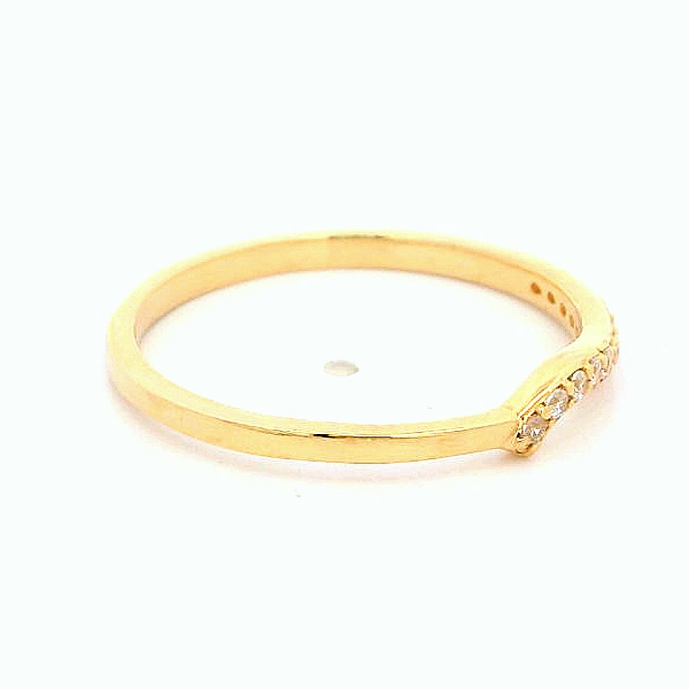 Anillo De Oro Amarillo 18K Cintillo 