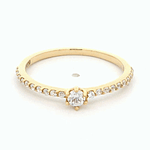 Anillo De Oro Amarillo 18K Cintillo 