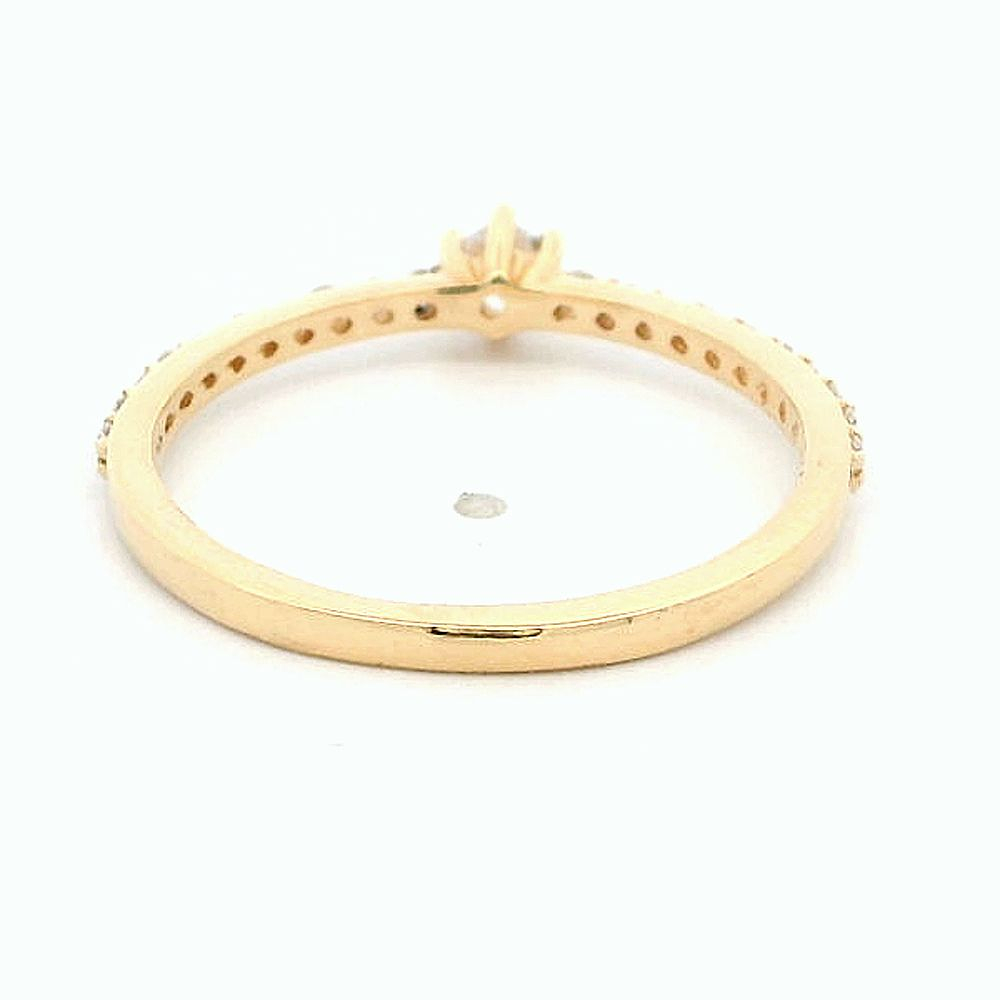 Anillo De Oro Amarillo 18K Cintillo 