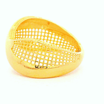 Anillo De Oro Amarillo 18K Cruzado Calado