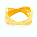 Anillo De Oro Amarillo 18K Cruzado Calado