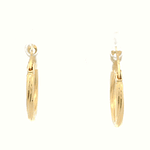 Aros De Oro Amarillo 18K Entorchados