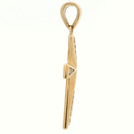 Colgante De Oro Amarillo 18K Cruz Religiosa