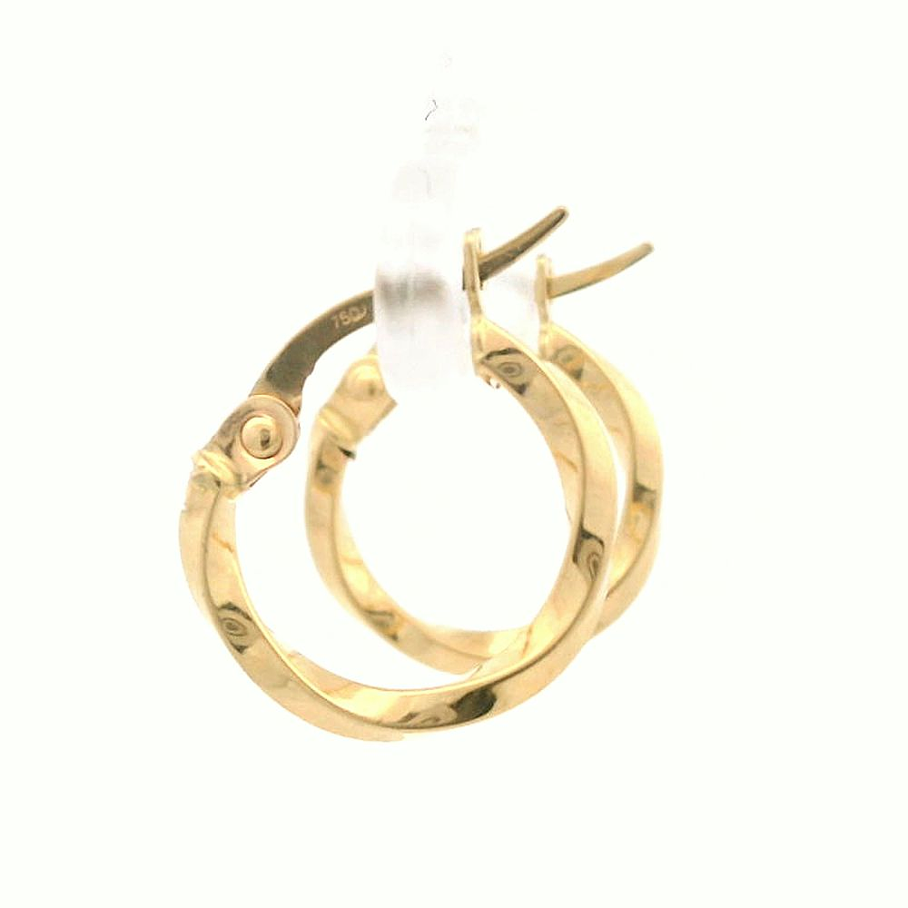 Aros De Oro Amarillo 18K Entorchados