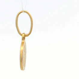 Colgante De Oro Amarillo 18K Religioso Circular