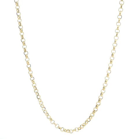 Cadena De Oro Amarillo 18K Rolo