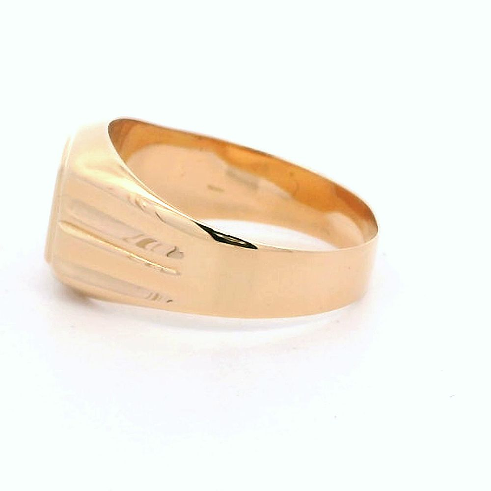 Anillo De Oro Rosado 18K Sello Liso