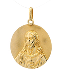 Colgante Oro Amarillo 18K Medalla Religiosa