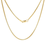 Cadena De Oro Amarillo 18K Popcorn