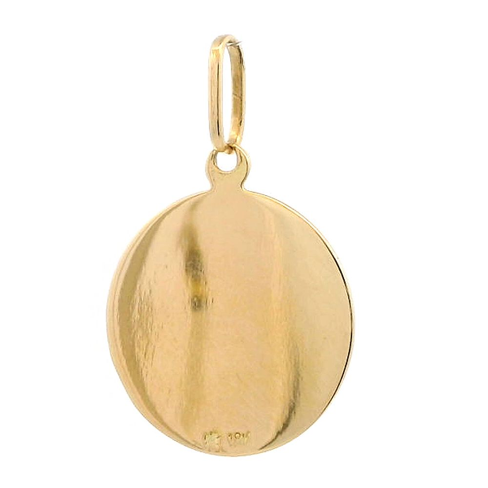 Colgante Oro Amarillo 18K Medalla Religiosa