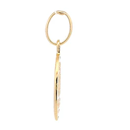 Colgante Oro Amarillo 18K Medalla Religiosa Virgen De La Milagrosa
