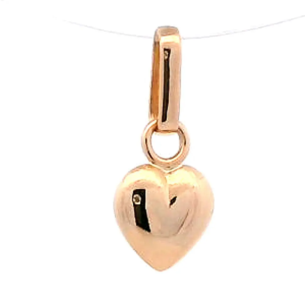 Colgante Oro Amarillo 18K Corazón Inflado
