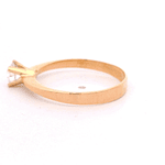 Anillo De Oro Amarillo 18K Solitario