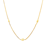 Cadena De Oro Amarillo 18K Veneciana Intercalada