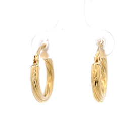 Aros Oro Amarillo 18K - Argollas Torcidas