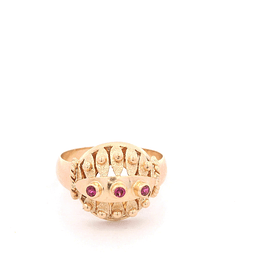 Anillo de Oro Rosado 18K Chevalier