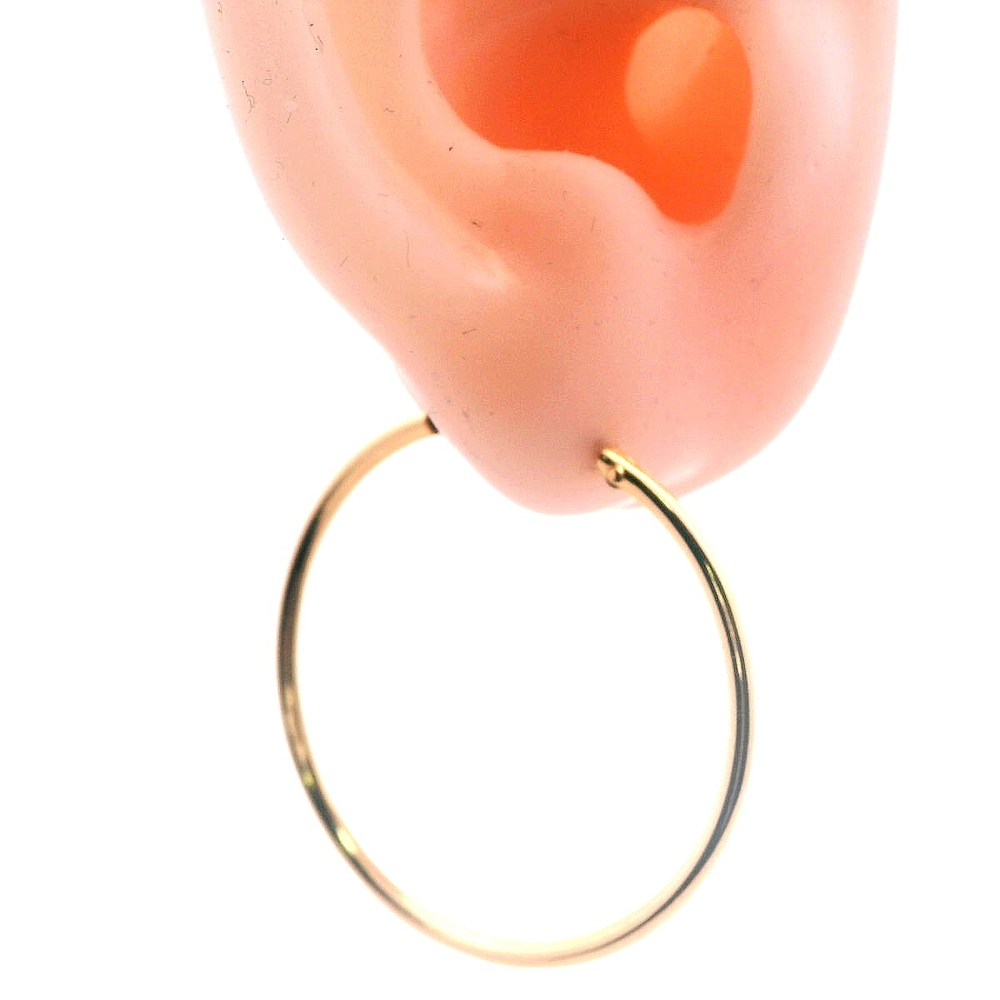 Aros de Oro Rosado 18K Tubular