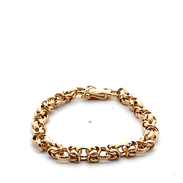 Pulsera de Oro Rosado 18K Filigrana