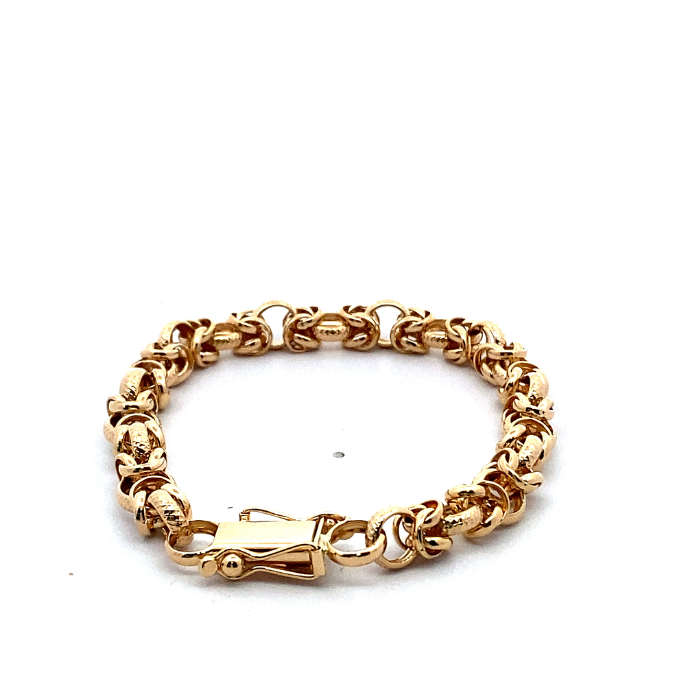 Pulsera de Oro Rosado 18K Filigrana