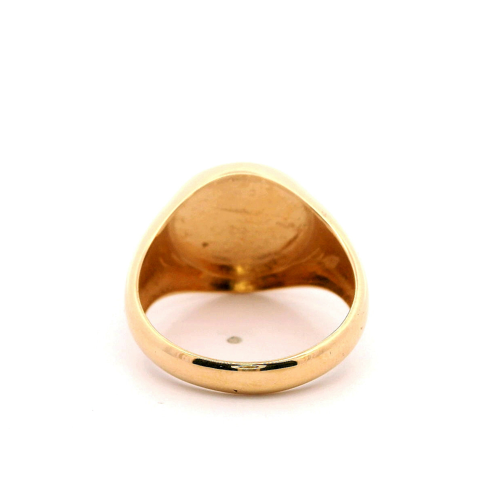 Anillo de Oro 18K con Sello "Carpe Diem" 