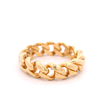 Anillo de Oro 18K Estilo Groumet Calado