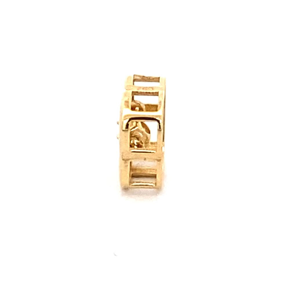 Colgante de Oro Amarillo 18K Trebol Con Punto De Luz