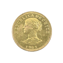 Moneda de 50 Pesos Chilenos (5 Cóndores) Año 1961