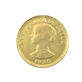 Moneda de 50 Pesos Chilenos (5 Cóndores) Año 1926