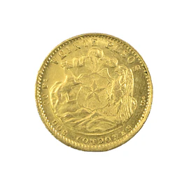 Moneda de 20 Pesos Chilenos (2 Cóndores) Año 1926