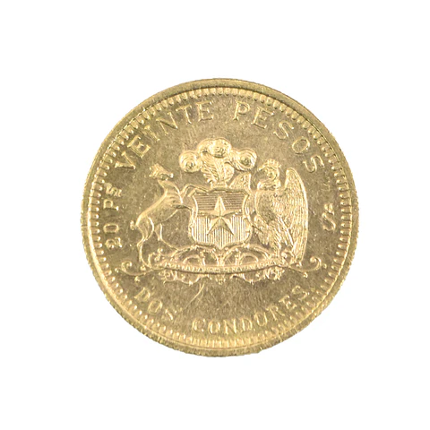 Moneda de Oro 20 Pesos Chile Año 1976 – Ley 900