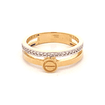 Anillo de Oro Amarillo 18K Cintillo