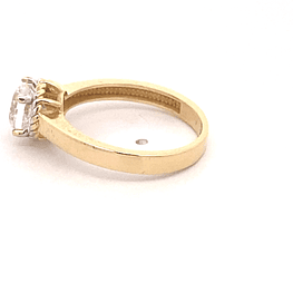 Anillo de Oro Amarillo 18K Chatón