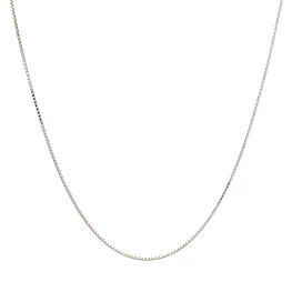Cadena Oro Blanco 18K Veneciana