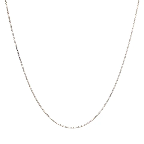 Cadena Oro Blanco 18K Veneciana