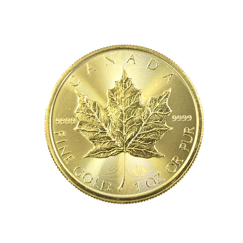 Moneda 50 Dollars Maple Leaf Canadá Año 2022