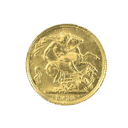 Moneda Sovereign Reino Unido  Año 1916