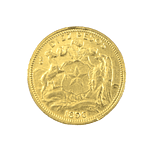Moneda Nacional 10 Pesos Chile Año 1896