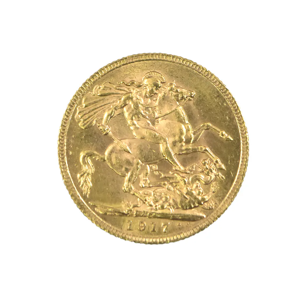 Moneda Sovereign Reino Unido Año 1917