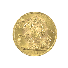 Moneda Sovereign  Reino Unido Año 1925